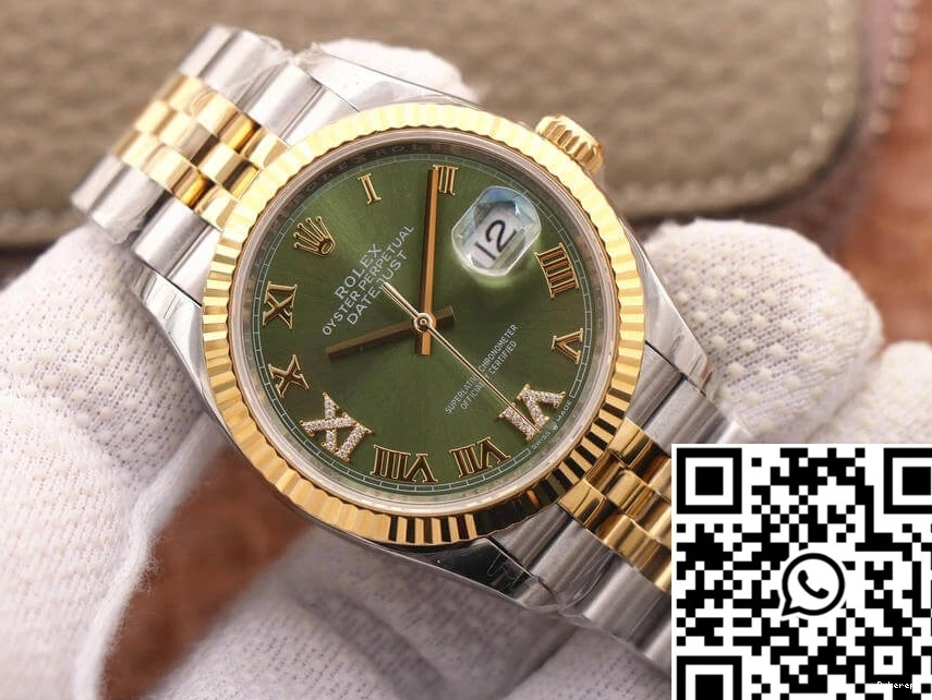 Olive M126233-0025 Dial EW Green Datejust Factory Rolex 0323